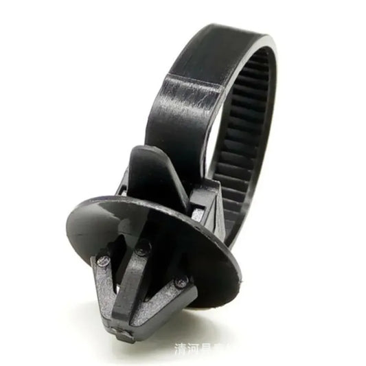 10/30/50PCS Car Nylon Black Cable Ties Push Mount Wire Harness Fastener Cable Clamp Clips Ties Management Car Wire Organizers