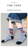 Disney Socks Kids Baby Socks Spiderman Cartoon Anime Hero Cotton Boys Tube Sock Children Autumn Winter Kids Socks Random 1pairs