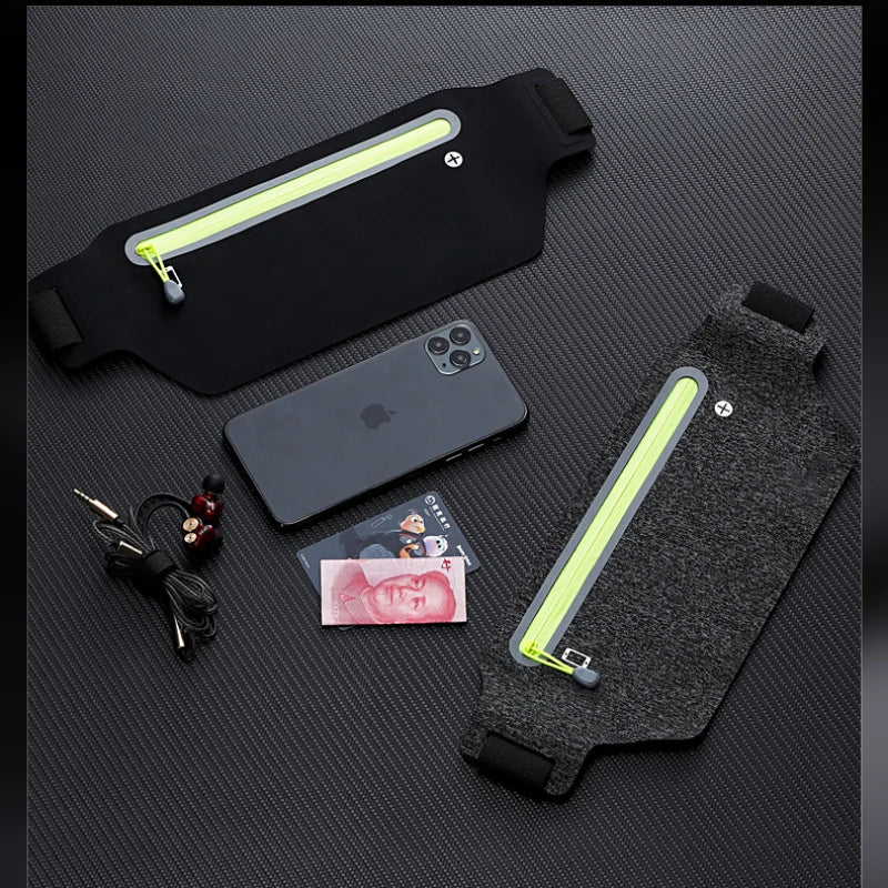Running Belt Waist Bag Sports Fanny Pack Women Men Waterproof Gym Phone Pouch Banana Bags Run Accessories