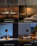 LED Table Lamps 3-Level Dimmable Wireless LED Desk Lamp Touch Bedside Creative Ambient Light USB Rechargeable Bar Outdoor Decor