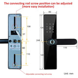 H4 Tuya Electronic Lock Wifi Smart Door Lock Fingerprint Lock Password IC Card Key USB Charge For Smart Home