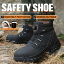 Waterproof Safety Boots Men Indestructible Steel Toe Work Boots Anti-smash Stab-resistant Safety Shoes Biker Botas Para Hombre