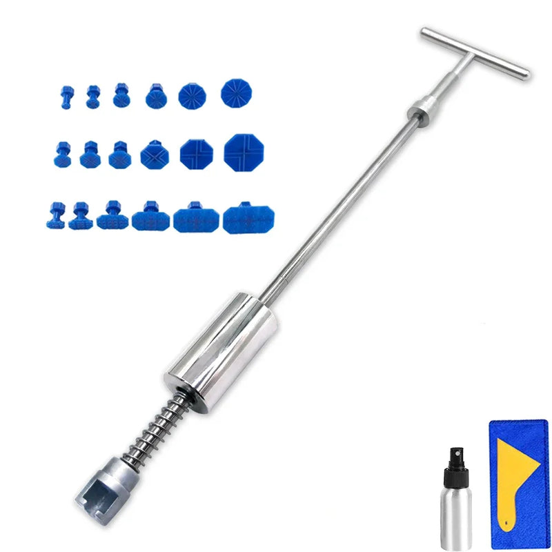 Car Dent Repair Tools Body Dent Removal Puller Kit Slide Reverse Hammer Suction Cup Garage Hand Tools Sheet Metal Set