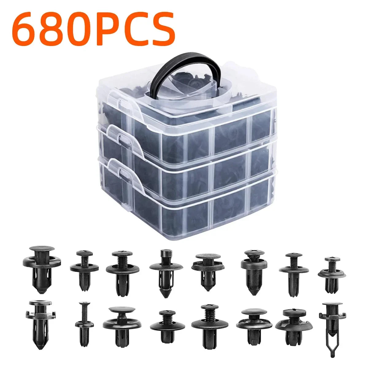 Auto Plastic Bumper Fastener Rivet Retainer Push Type Engine Cover Fastener Fender Car Door Trim Panel Clip
