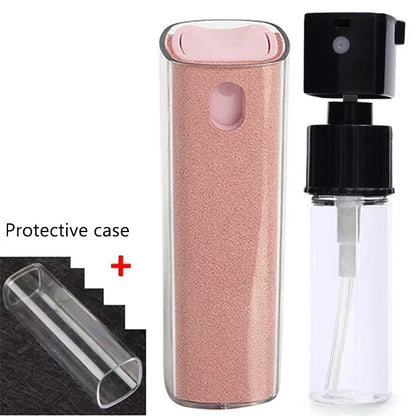Microfiber Cloth Screen Cleaner Touchscreen Mist Cleaner All in One Spray Bottle Wipe Cleaner Fingerprint-Proof Cleaning Tool