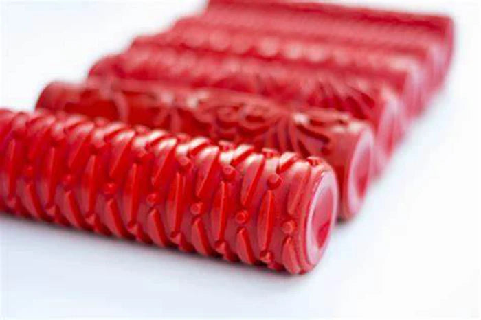 Decorative Paint Roller Pattern Embossed Texture Painting Tools for Wall Rubber Airless Pintura Machine Household Brush EG321T