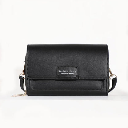Nuevos bolsos de piel sintética para mujer, multifuncionales, de gran capacidad, tipo bandolera, a la moda, para teléfono