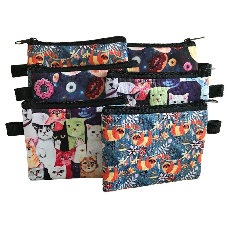 Oil Painting Coin Purse DIY Coin Bag Women Lipstick Card Keys Holder Money Bag Ladies Wallet Handbags For Women Small Kids Bags