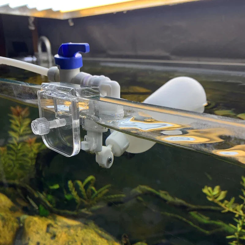 Auto Aquarium Water Changer Kit Power-Free Fish Tank Float Ball Valve Type Auto Water Filler Water Level Controller 1/4 Inch