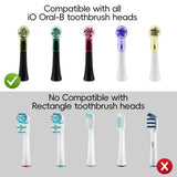 Kit com 2 ou 4 capas protetoras contra poeira para cabeças de escova de dentes elétrica, compatíveis com as linhas Braun Oral-B e iO.