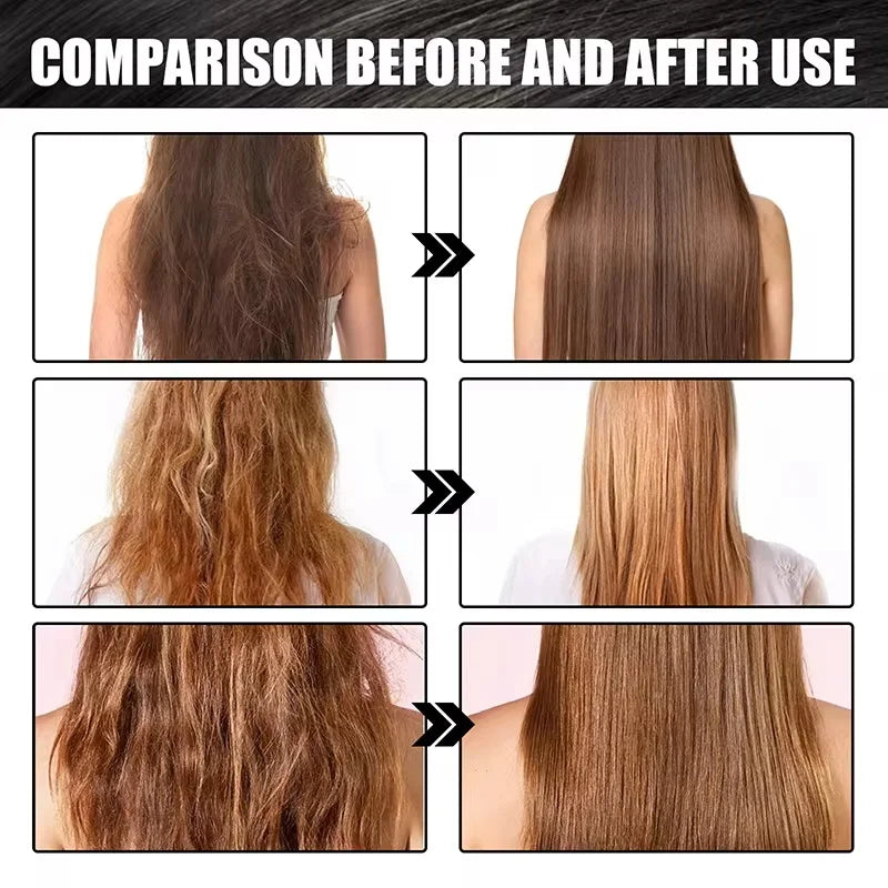 Mascarilla capilar mágica profesional reparadora natural que previene la sequedad, las puntas abiertas, repara el daño, el frizz y los enredos. Cuidado suave y liso en 5 segundos.