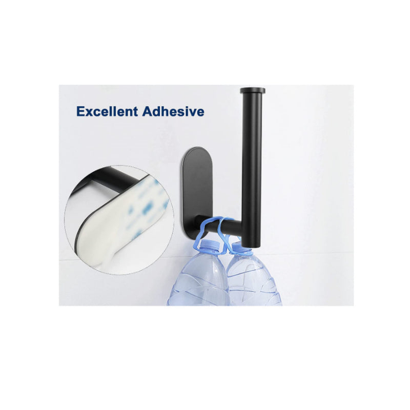 No Punching Wall Mounted Toilet Paper Holder Rustproof Anticorrosion Stainless Steel Bathroom Kitchen Roll Paper Toilet Holder