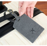 Fashionable new PU luggage tag, boarding pass for overseas travel, luggage tag, anti-loss name card, luggage tag
