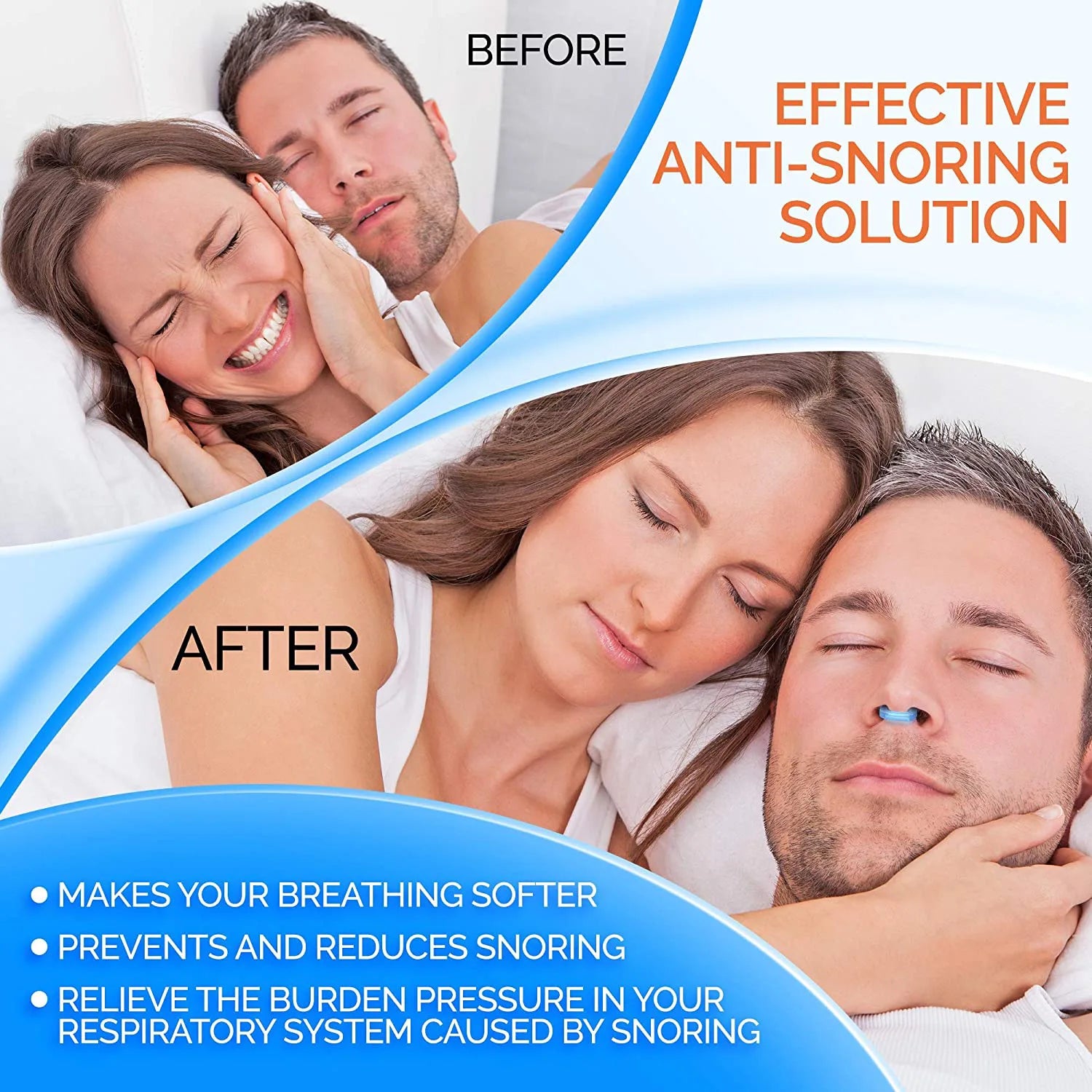 Anti Snoring Devices Men And Women Creative Sleeping Aid Improve Sleeping Magnetic Anti Snoring Nose Clip Forward To Open Airway