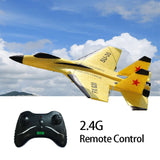 Avión RC SU35 2,4G con luces LED, avión planeador de control remoto FX622, juguete de espuma EPP para niños, regalos