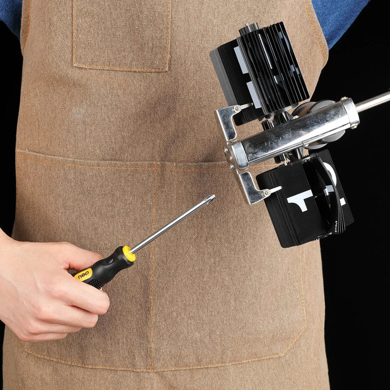 Deli 2pcs Magnetic Screwdriver Flat Head Cross Screwdriver Household Tool Set Handle Multi-Purpose Detachable Screwdriver