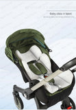 EU STOCK 4in1 baby stroller two-way Multifunctional newborn baby stroller 3in1 Foldable Basket type seat Lightweight Travel Pram