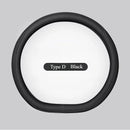 Napa Leather Perforated Patchwork Car Steering Wheel Cover, Non-slip, Breathable, Universal 15 Inch (Approx. 38cm)