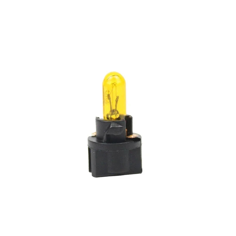 1/10pcs T5 Car Instrument Light Holder 12V Wedge Car Interior Light Bulb Gear Position Light/Centre Console Indicator Light