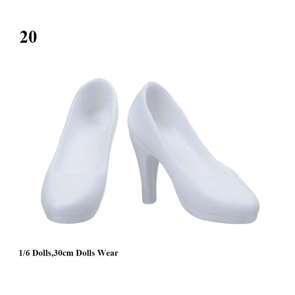1Pair 1/3 1/6 Doll Shoes Fashion Female Doll Boots Plastic Doll Multistyles Long Knees Boots Fit Foot Length 2cm Dolls Shoes