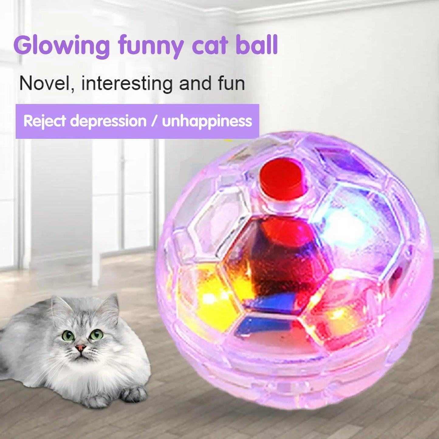 3 pelotas interactivas de juguete con flash, equipo paranormal, para caza de mascotas, con movimiento de flash, juguete para mascotas con luz.