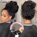 Peruca lace 360 cabelo humano cacheado HD - alta densidade 250%