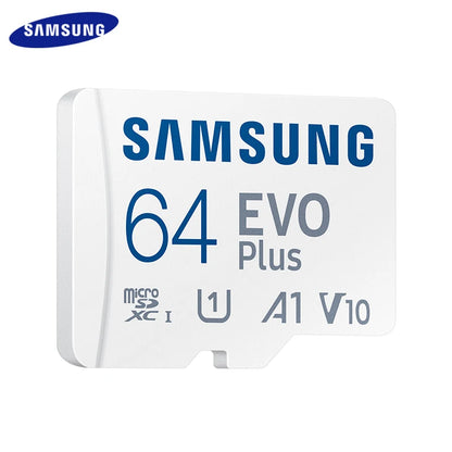 Samsung 512GB 256GB 128GB A2 V30 Memory Card EVO Plus Micro SD Card 64GB A1 V10 High Speed UHS-I Class 10 TF Card For Camera