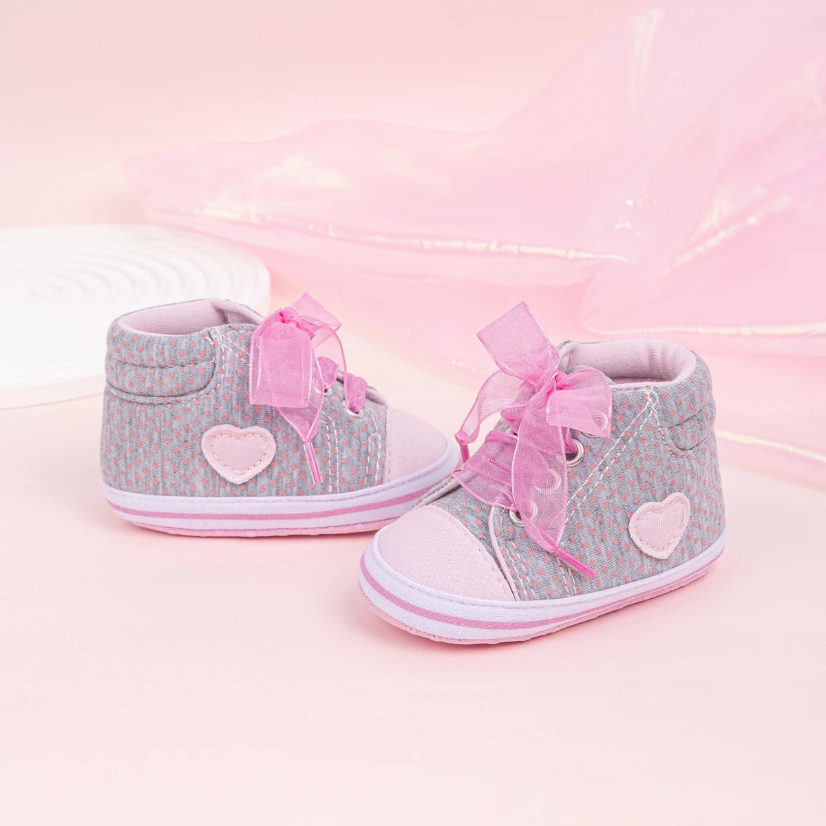Zapatillas altas con estrellas para bebés recién nacidos, niños y niñas, mocasines con suela antideslizante suave, zapatos de cuna para primeros pasos