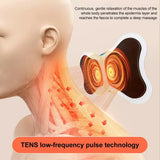 Mini Portable Neck Massager Electric Neck Stretcher for Cervical Muscle Pain Relief and Shoulder Relaxation Massage Patch