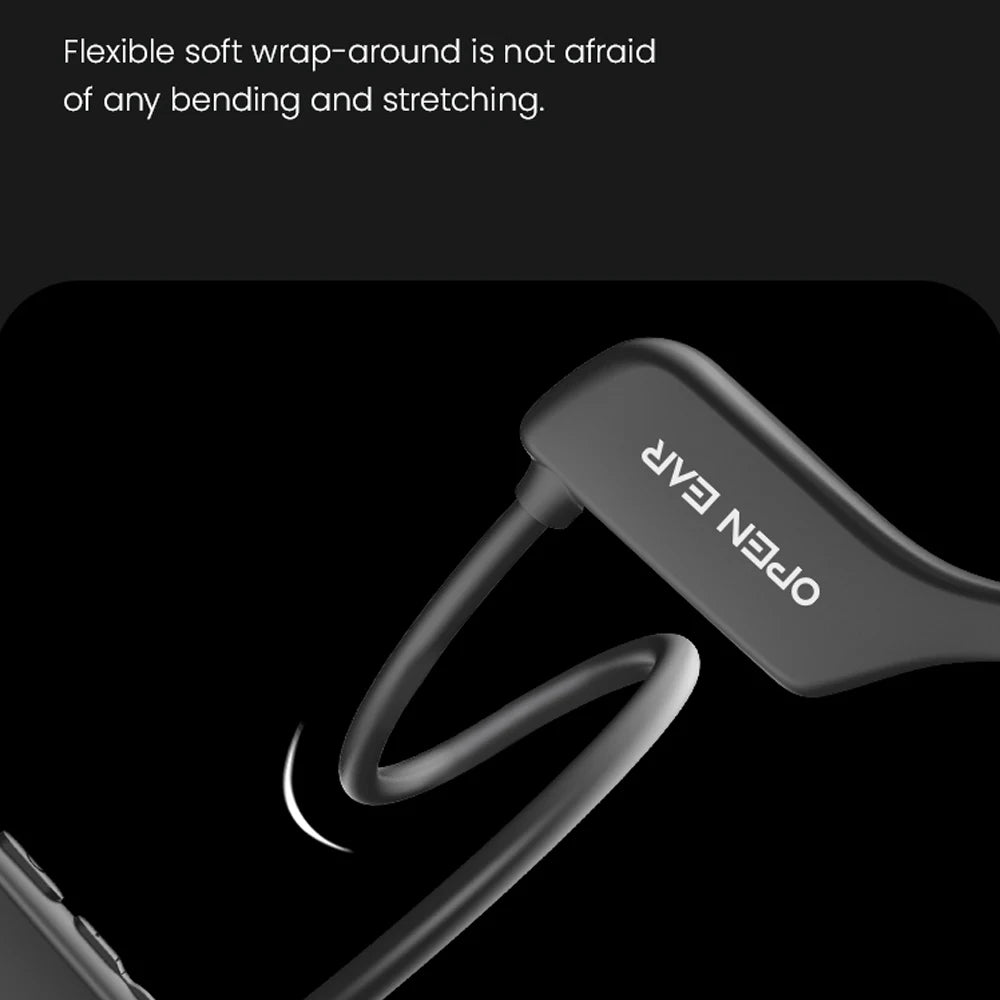 EASYBUDS Handsfree Bluetooth Air Bone Conduction Earphones With Noise Canceling Boom Microphone Business Open Ear Headphones