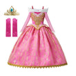 Girls Sleeping Beauty Aurora Cosplay Princess Dress Kids Rapunzel Frozen Elsa Cinderella Costume Party Clothing 2-10 Years