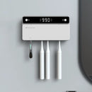 Portacepillos de dientes UV recargable, de secado rápido, esterilizador para maquinilla de afeitar y cepillo de dientes con pantalla LED, accesorios de baño