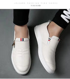 Casual Leather Shoes Men Loafers Trend Brand Business Shoes Autumn Slip-on Flat Men's Sneakers Comfortable Moccasins Zapatos Hombre