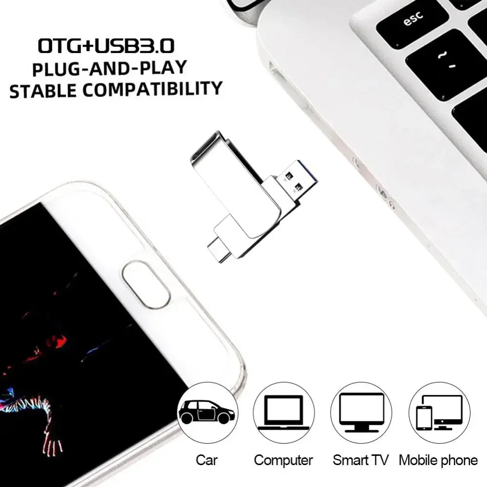 Memoria USB 3.0 Xiaomi de 16 TB, 8 TB y 4 TB, SSD de metal de alta velocidad, unidad flash USB portátil