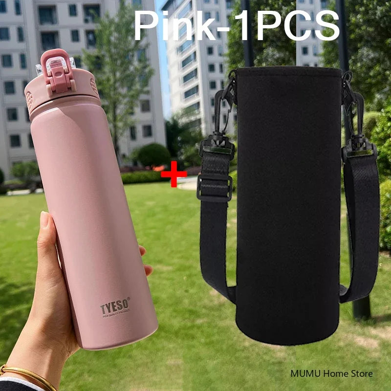Tyeso 600/750ML Stainless Steel Thermo Bottle Car Thermal Cup Sports Water Bottles Keep Cold and Hot Vacuum Flasks Insulated Cup