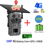 INQMEGA4G 2K 5MP PIR Motion Activated  Trigger Time Night Vision IP66 Hunting Trail Wildlife Battery Solar Camera Forest