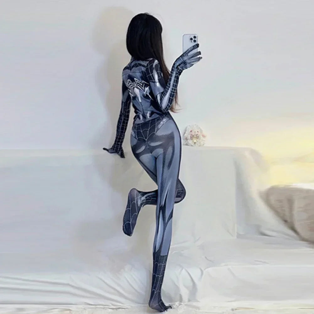 Spider-Man Costume Movie Superhero Cosplay Bodysuit Suit Avengers Cosplay Venom Spider-Man Corset for Women Girl Spandex Suit