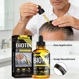 Óleo Capilar com Biotina e Colágeno – Sérum Fortalecedor para o Couro Cabeludo com Extratos Naturais de Alecrim e Ginseng – Para Mais Volume e Espessura – Indicado para Todos os Tipos de Cabelo
