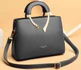 2026 New Style Crossbody Bag Medium Mom Bag Lychee Pattern Large Soft PU Zipper Closure Daily Use Fashionable Ladies Handbag Sac