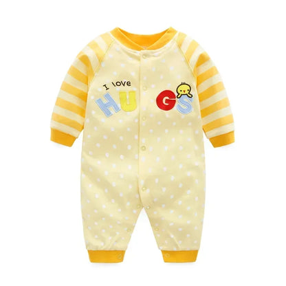 Ropa de bebé primavera 2024, ropa de algodón para niñas de 0 a 12 meses, monos de otoño para recién nacidos, monos cómodos para bebés, mamelucos para bebés niños