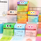 Mr. Paper 6Style 105Sheets/roll Pull-out Sticky Notes Student Stationery Sticky Notes Transparent Color Sticky Notes