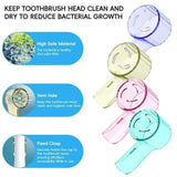 Kit com 2 ou 4 capas protetoras contra poeira para cabeças de escova de dentes elétrica, compatíveis com as linhas Braun Oral-B e iO.