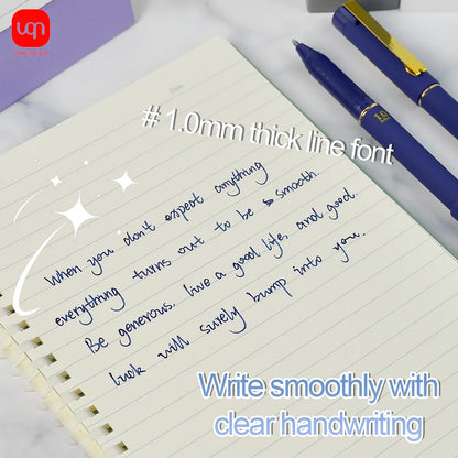 WQN-3/6/12PCS Creative Blue Gel Pen, 1.0mm Nib, High-Quality Blue Ink, Smooth Writing, Suitable For Technical And Office Supplie