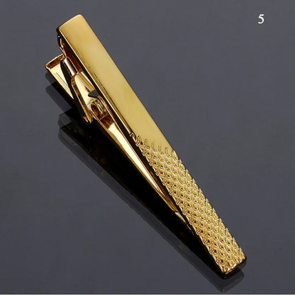 New Metal Silver Color Tie Clip For Men Wedding Necktie Tie Clasp Clip Gentleman Ties Bar Crystal Tie Pin For Men's Accessories