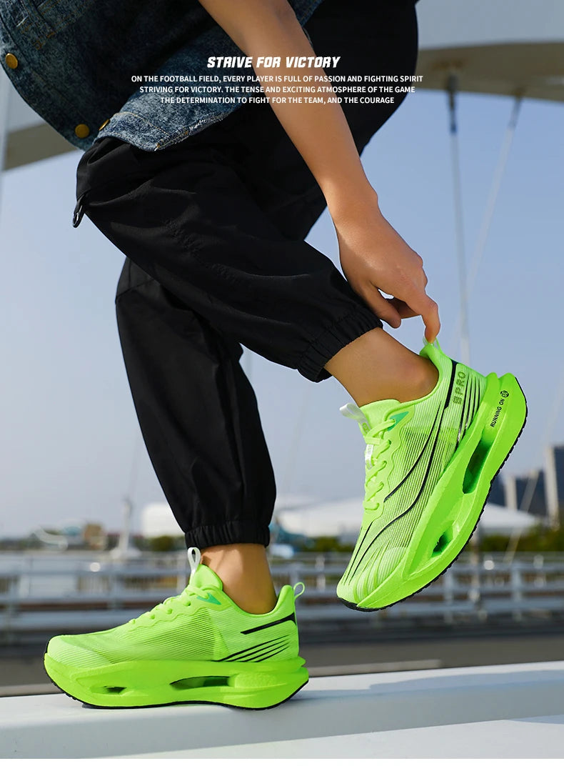 2025 New Men's Sneakers Thick Bottom Cushioning Running Shoes Athletic Training Carbon Plate Jogging Shoes Women's Tennis Shoes