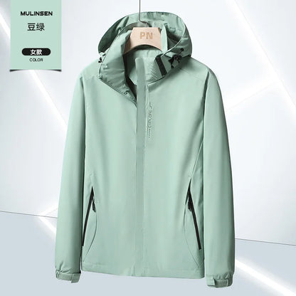 Men's Lightweight Waterproof Rain Jacket, Hooded Shell Outdoor Raincoat Hiking Windbreaker Jacket Coat
