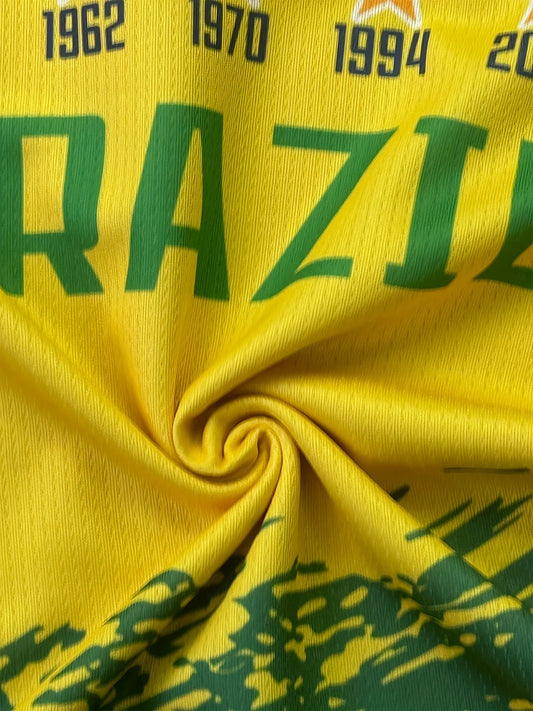 Custom Soccer Jersey Set Brazil Personalized Name Number Football Shirt for School Team Club Kids Youth Practice Soccer Uniform