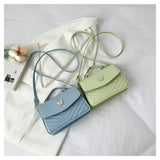 PU Versatile and Fashionable Portable Small Square Bag Single Shoulder Crossbody Bag Luxury Designer Handbag Women's Bags