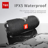 TG117 Bluetooth Speakers Portable True Wireless Sound Box Waterproof Loudspeaker Outdoor Stereo Surround Supports TF Radio