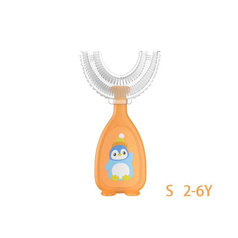Children's 360 Degree Infant U-shaped Toothbrush Baby Health Teethers Soft Silicone Baby Brush Kids Teeth Oral Care Cleaning
